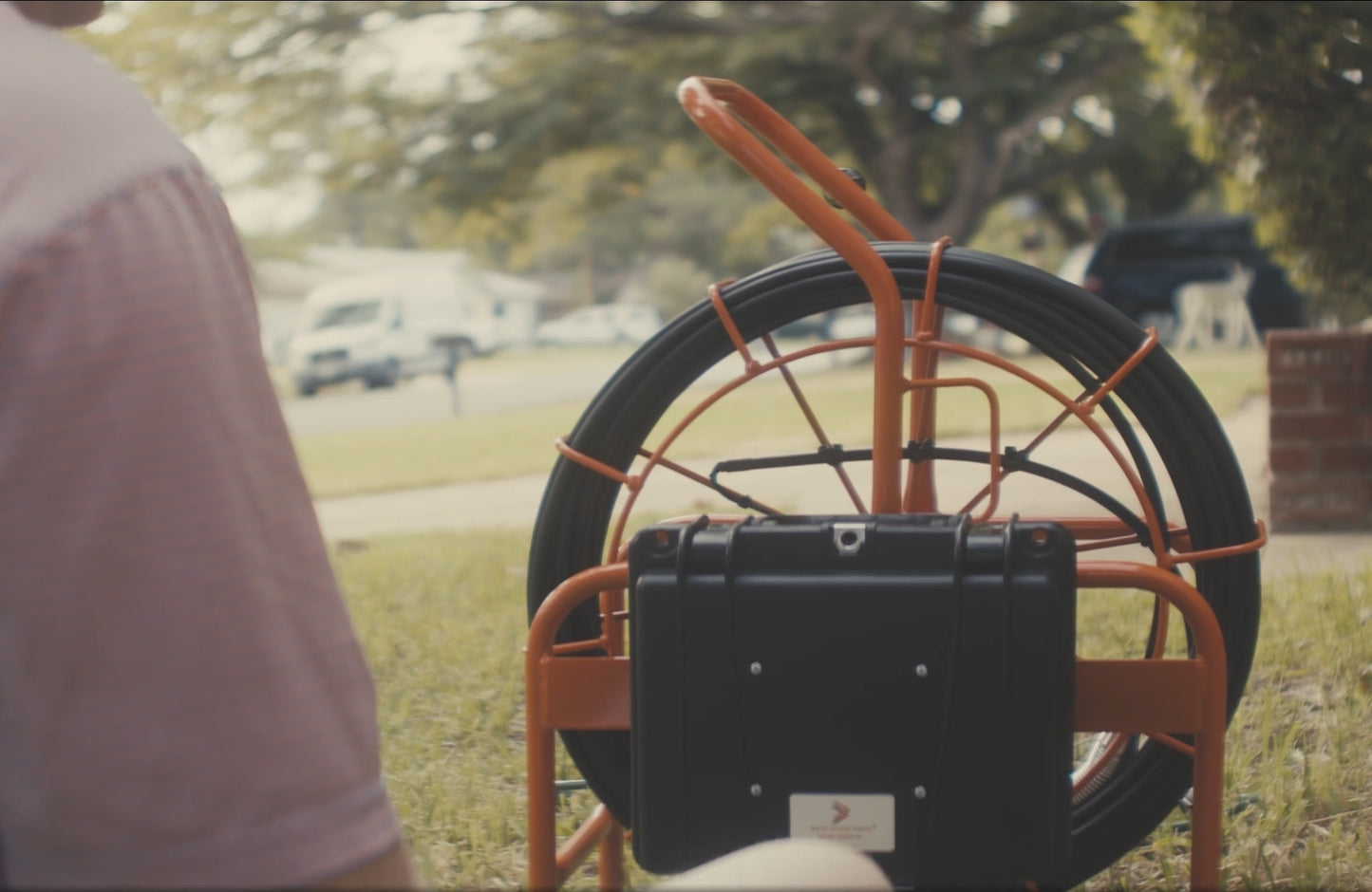 Model 1500S in use standing up outside