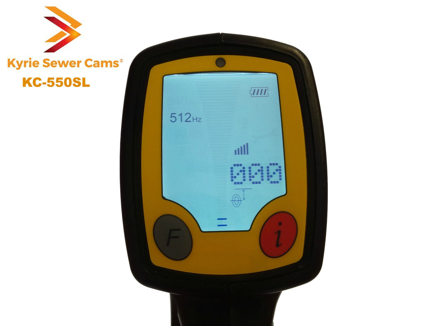 Screen of Kyrie Cam Digital 512hz sonde locator